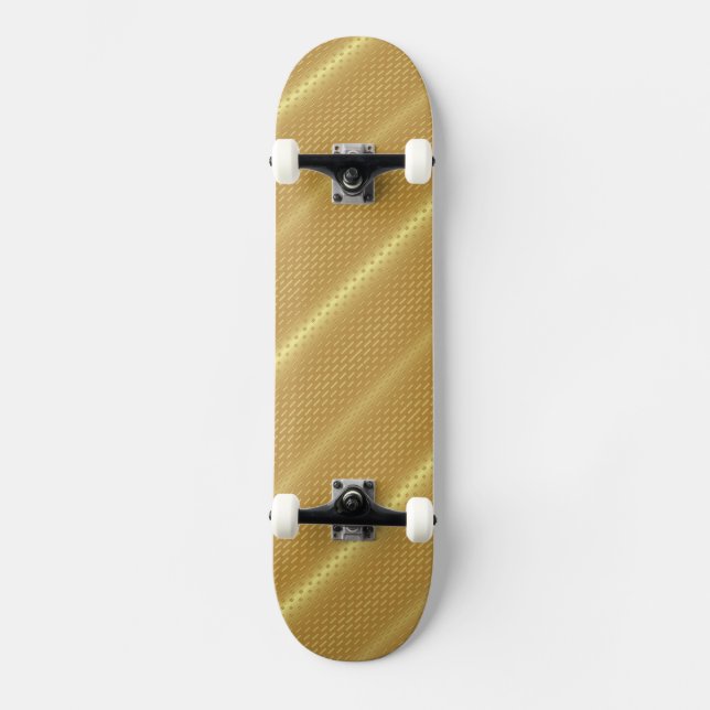 Skateboard Arrière - plan d'or (Recto)