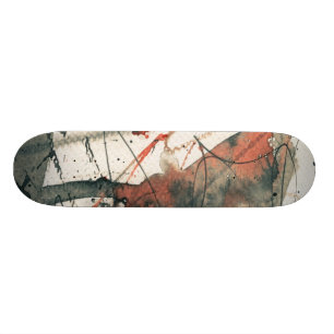 Skateboard Arrière - plan grunge abstrait, texture d'encre. 5