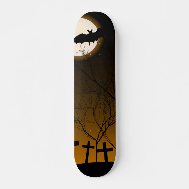 Skateboard Arrière - plan Halloween (Devant)