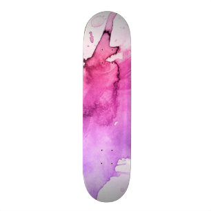 Skateboard Arrière - plan peint à la main 5 d'aquarelle
