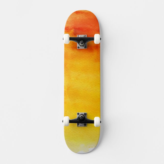 Skateboard Arrière - plan peint à la main 6 d'aquarelle (Recto)