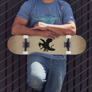 Skateboard Arrière - plan rustique Black Dragon