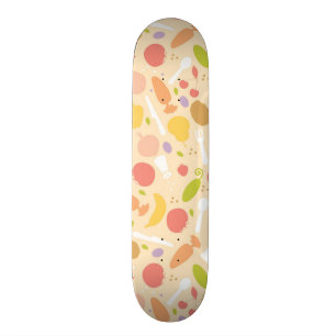 Skateboard Arrière - plan végétarien de motif de cuisine