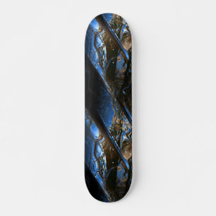 Skateboard Art 2-1 en métal de la science fiction