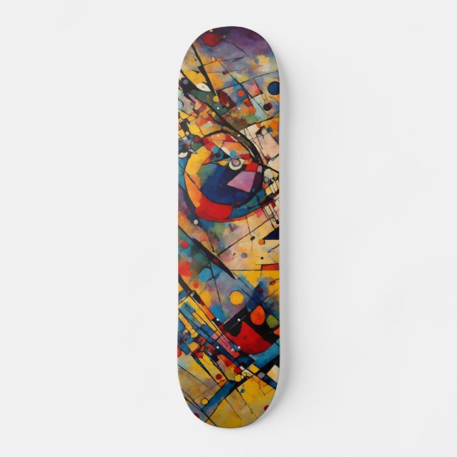 Skateboard Art Abstrait (Recto)