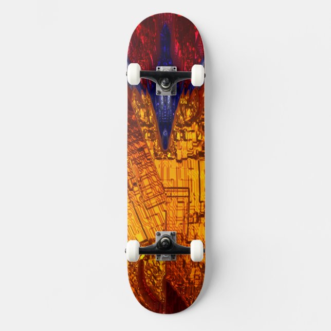 Skateboard Art Abstrait 66 Platins à roulettes (Recto)