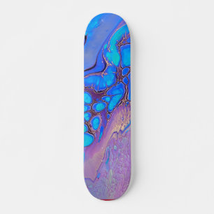 Skateboard Art Abstrait en marbre ultra-violet
