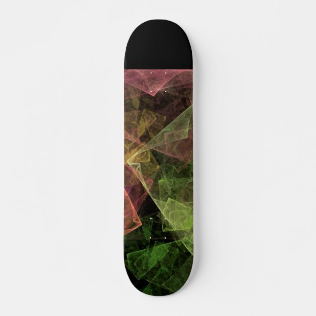 Skateboard Art abstrait espace cubique (Devant)