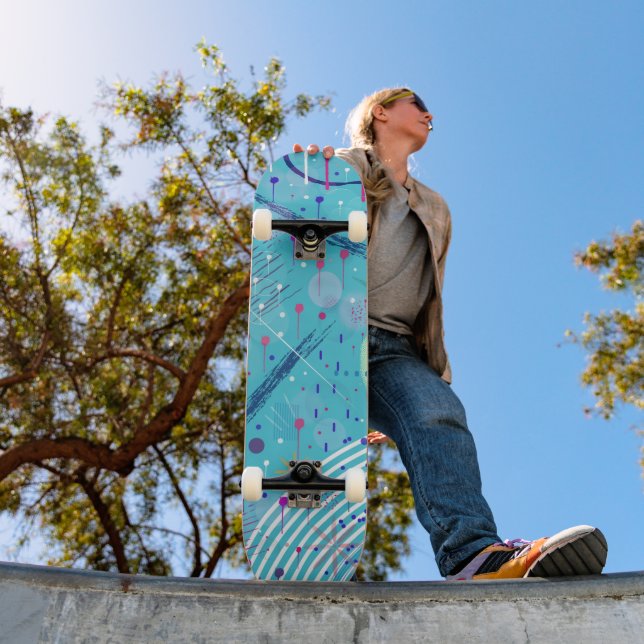 Skateboard Art abstrait : Étoiles dans le ciel (Extérieur 1)