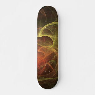 Skateboard Art abstrait Flamme magique