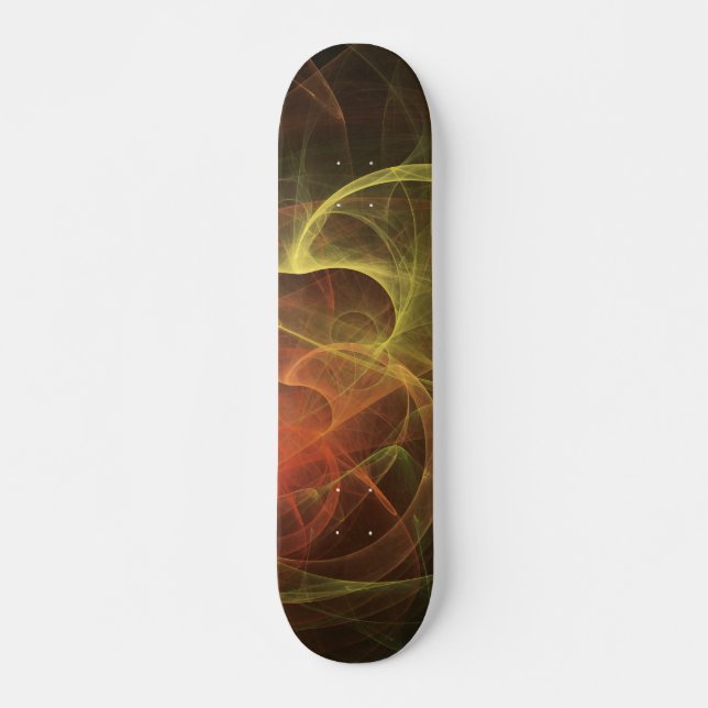 Skateboard Art abstrait Flamme magique (Devant)