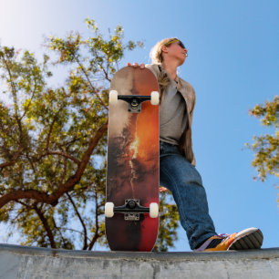 Skateboard Art abstrait Furie déchaînée