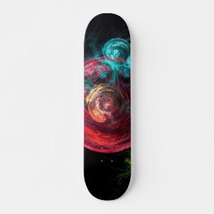 Skateboard Art abstrait Galaxie Cercles