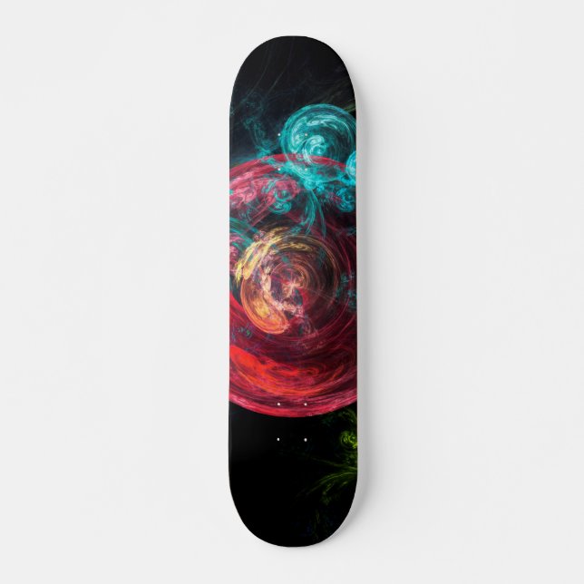 Skateboard Art abstrait Galaxie Cercles (Devant)