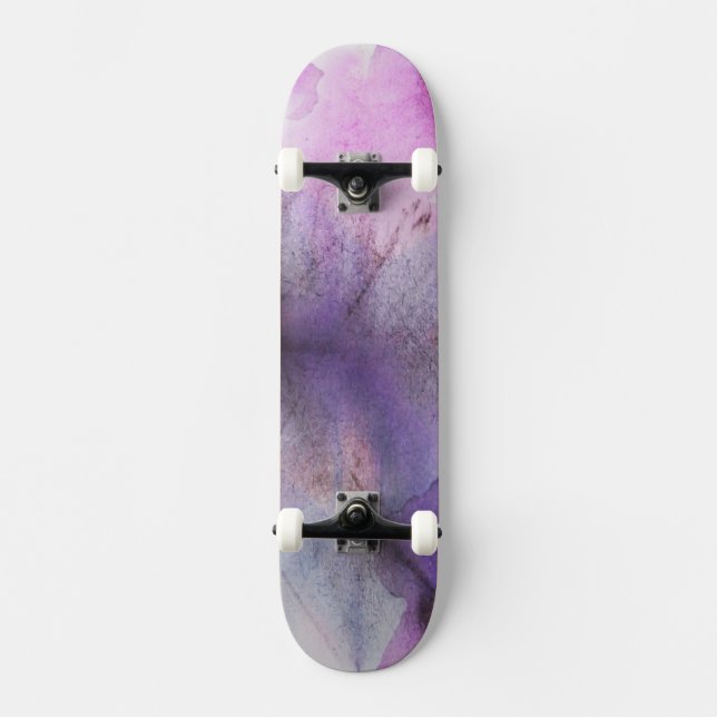 Skateboard art abstrait pourpre de cubisme sans couture (Recto)