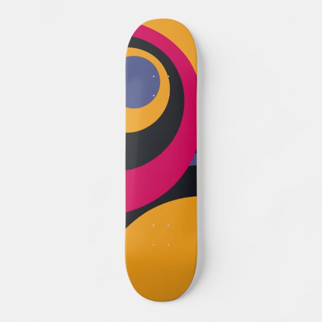 Skateboard Art Abstrait rétro 2 (Recto)