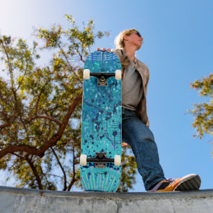 Skateboard Art abstrait : Symphonie sur la mer