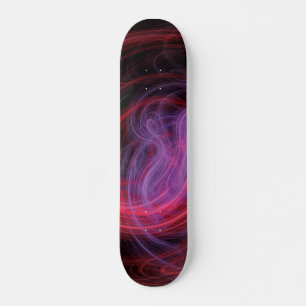 Skateboard Art abstrait vague rouge