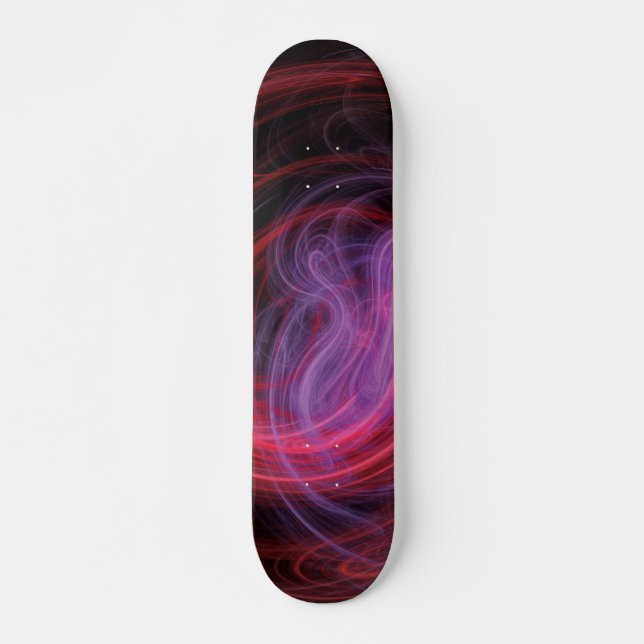Skateboard Art abstrait vague rouge (Devant)