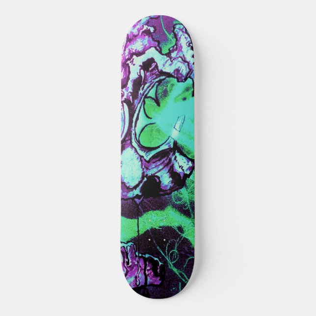 Skateboard Art Alien Laser Eyes de Travis L Lagasse Flowstone (Recto)