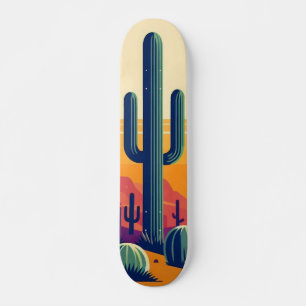 Skateboard Art coloré du désert du sud-ouest