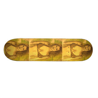 Skateboard art de fille de bikini