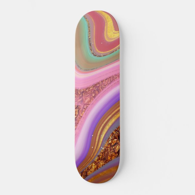 Skateboard art de la couleur vibratoire (Recto)