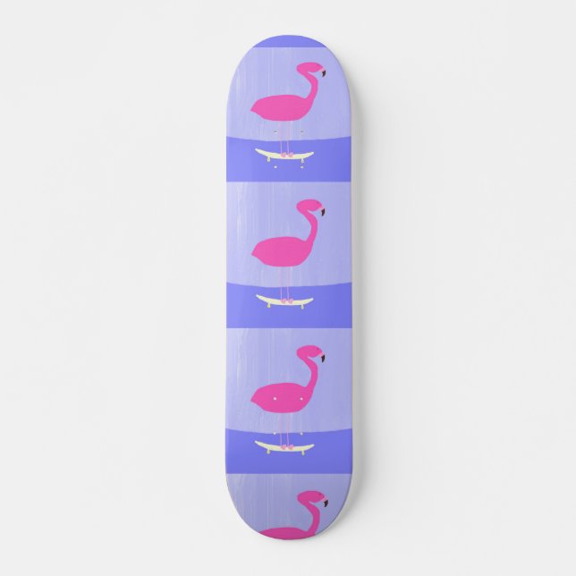 Skateboard art de la peinture flamingo (Devant)