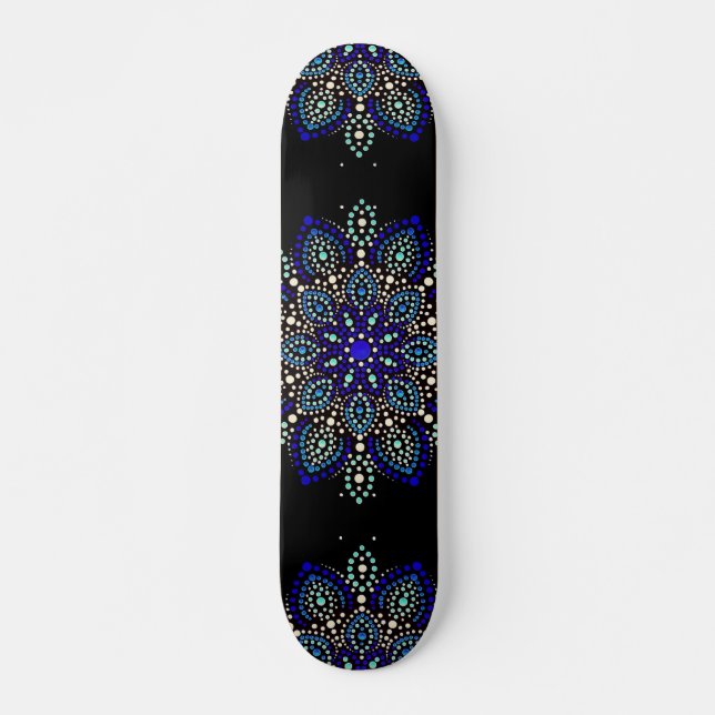 Skateboard Art de rue Mandala Abstrait (Devant)