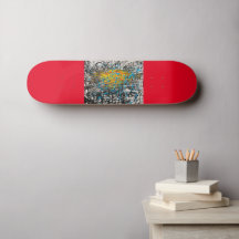 Art de skater sur planche