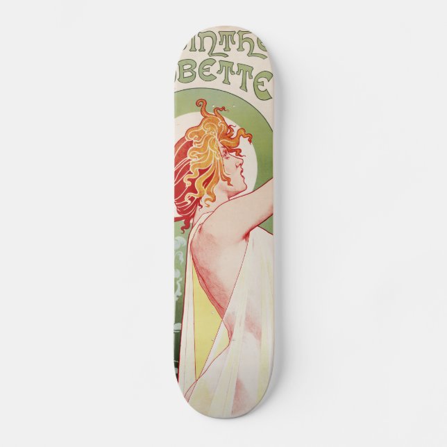 Skateboard Art déco d'Alphonse Mucha (Recto)