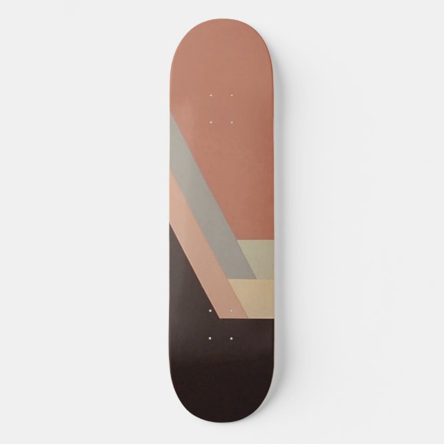 skateboard ART DECO (mauve) (Recto)