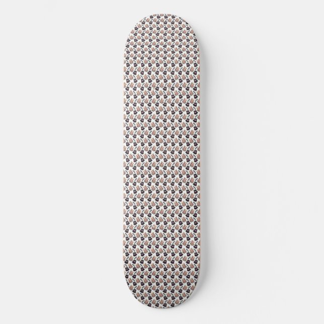 Skateboard Art du chat | Motif de chat mignon Arrière - plan  (Recto)