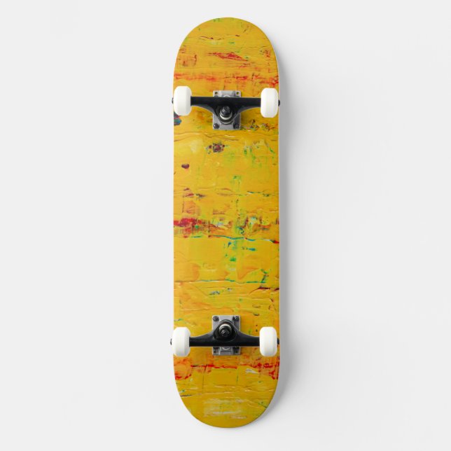 Skateboard Art esthétique jaune cool (Recto)