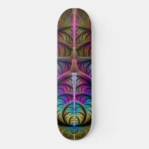 Skateboard Art Fractal Abstrait coloré à motifs Trippy