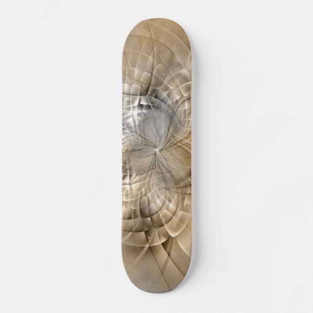 Skateboard Art fractal abstrait tons de terre moderne (Recto)