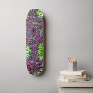 Skateboard Art fractal coloré néon vibrant tripant groovy