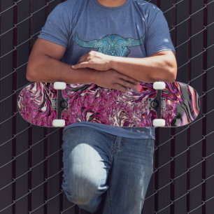 Skateboard Art fractal funky psychédélique vibrant Tripant