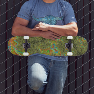 Skateboard Art fractal spirale psychédélique tripant