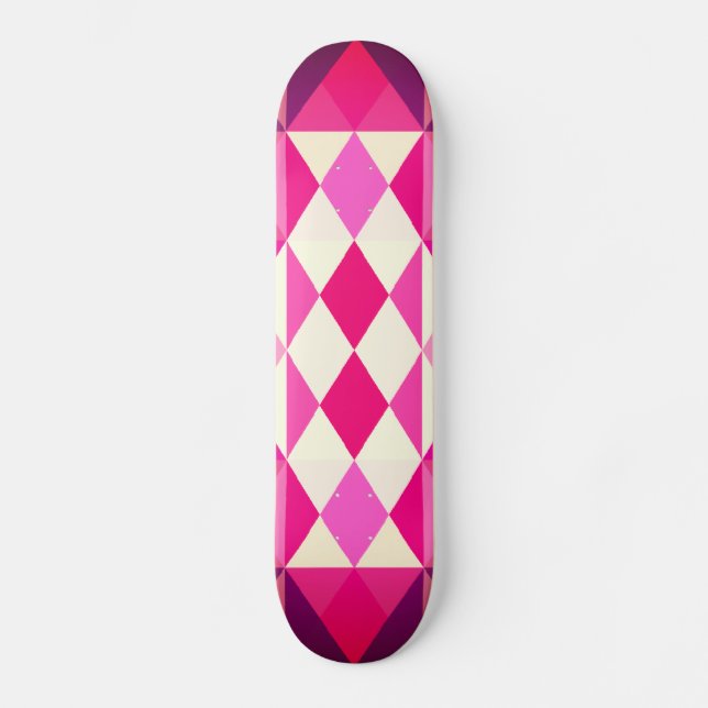 Skateboard Art géométrique moderne Multicolore Abstrait (Recto)