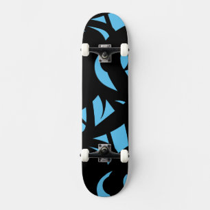 Skateboard Art Moderne Bleu / Noir