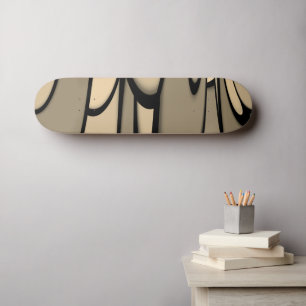 Skateboard Art Moderne Fondre des teintes Brown