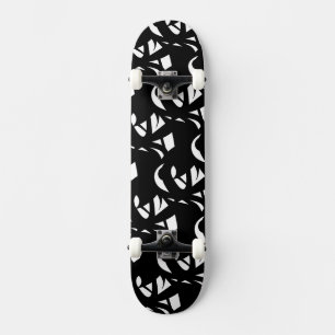 Skateboard Art moderne magnifique noir et blanc