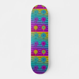 Skateboard ART motif - rayures 3D couleur 20