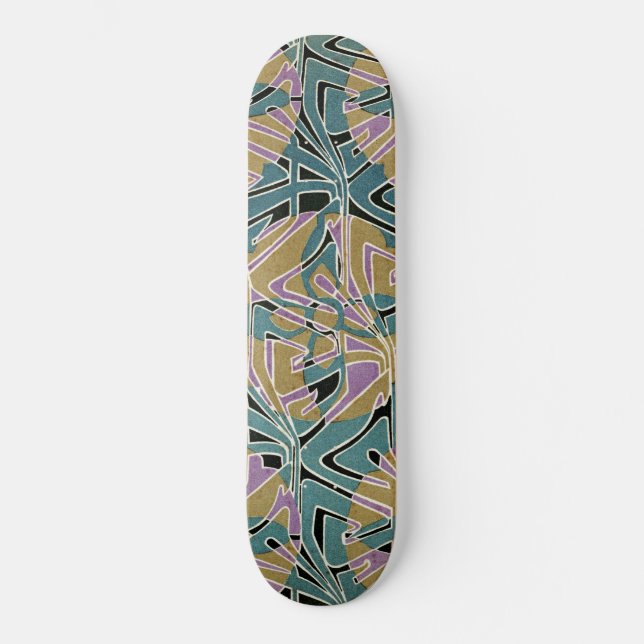Skateboard Art Nouveau Design #11 @ VictoriaShaylee (Recto)