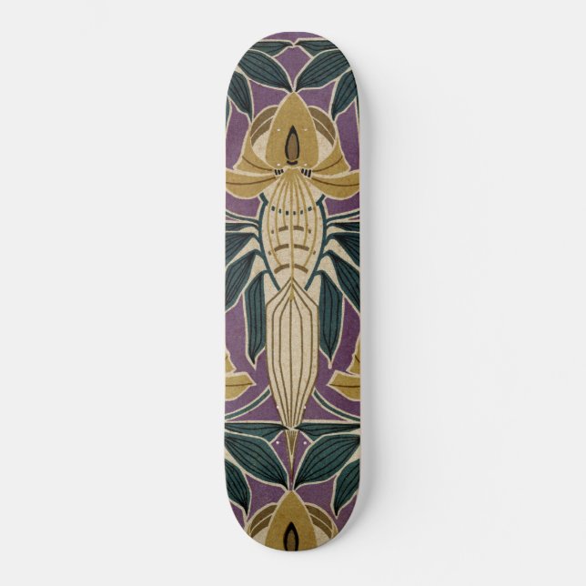 Skateboard Art Nouveau Design #1 @ VictoriaShaylee (Recto)