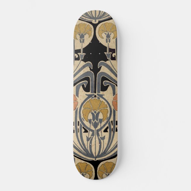 Skateboard Art Nouveau Design #7 @ VictoriaShaylee (Recto)