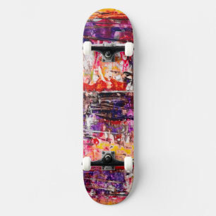 Skateboard Art Peint Unique