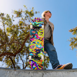 Skateboard Art Pop Art audacieux