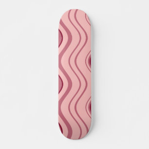 Skateboard Art Retro rose Vague Abstraite